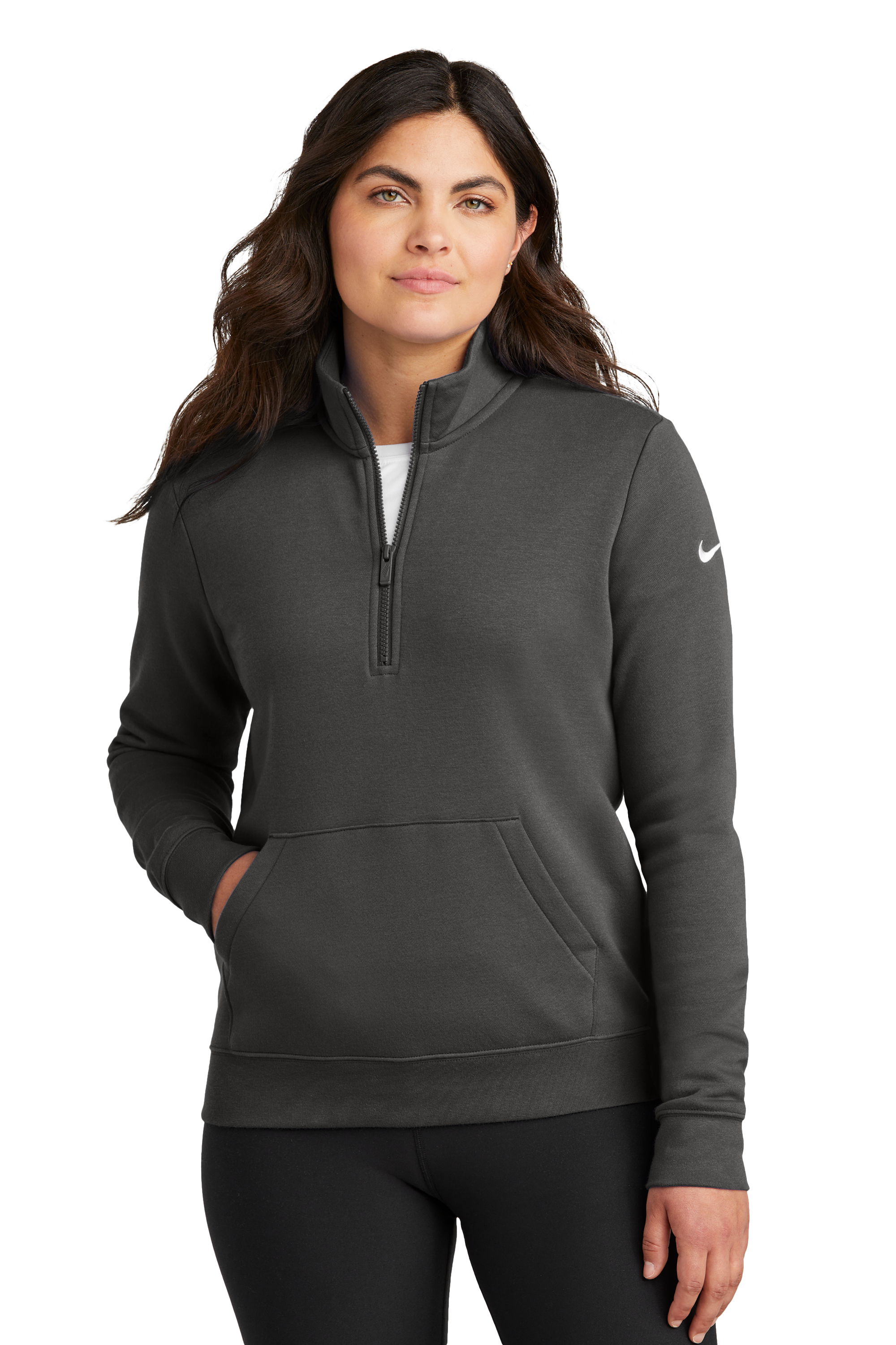 Women's Club Fleece Sleeve Swoosh 1/2-Zip