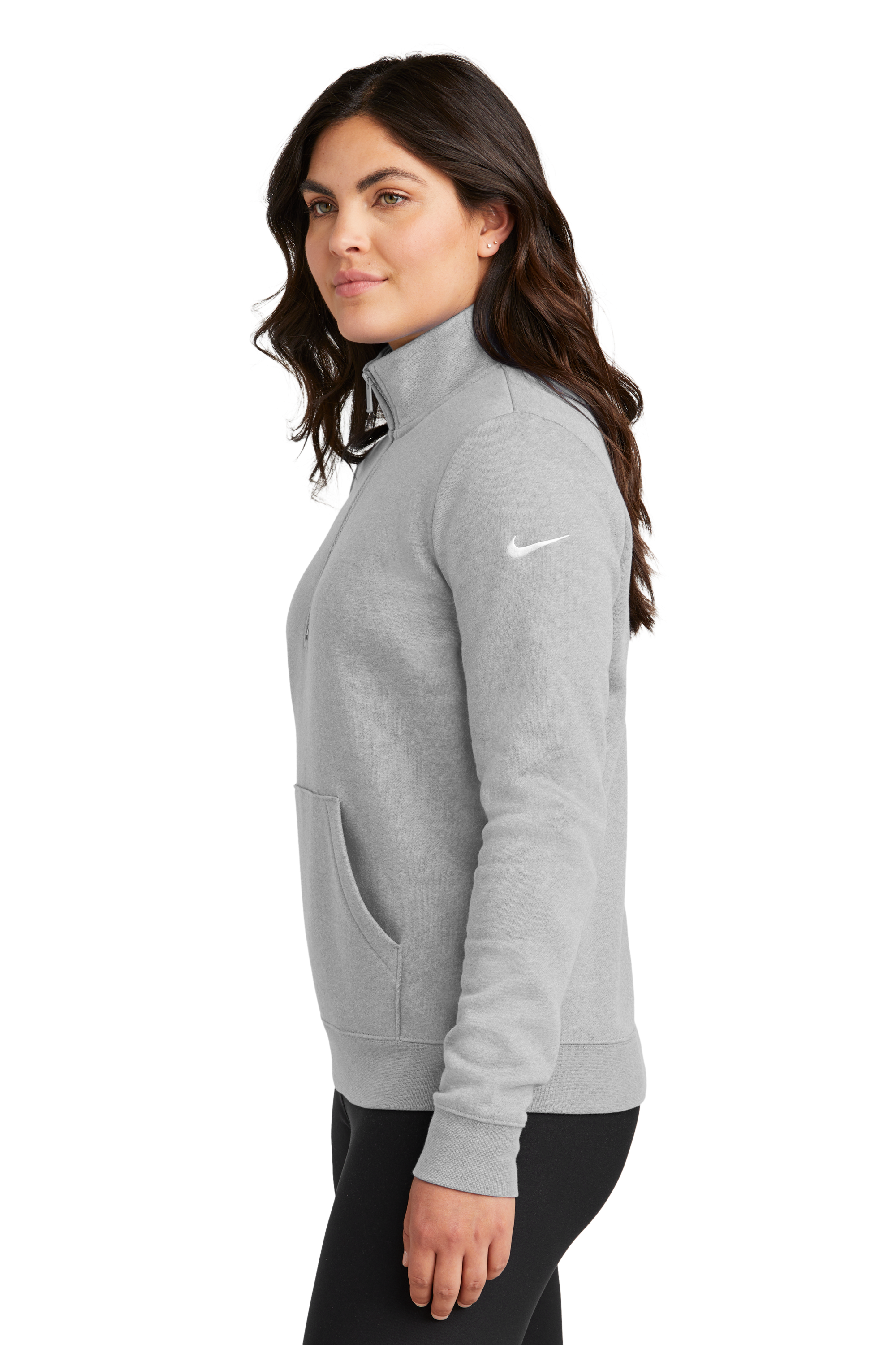 Women's Club Fleece Sleeve Swoosh 1/2-Zip