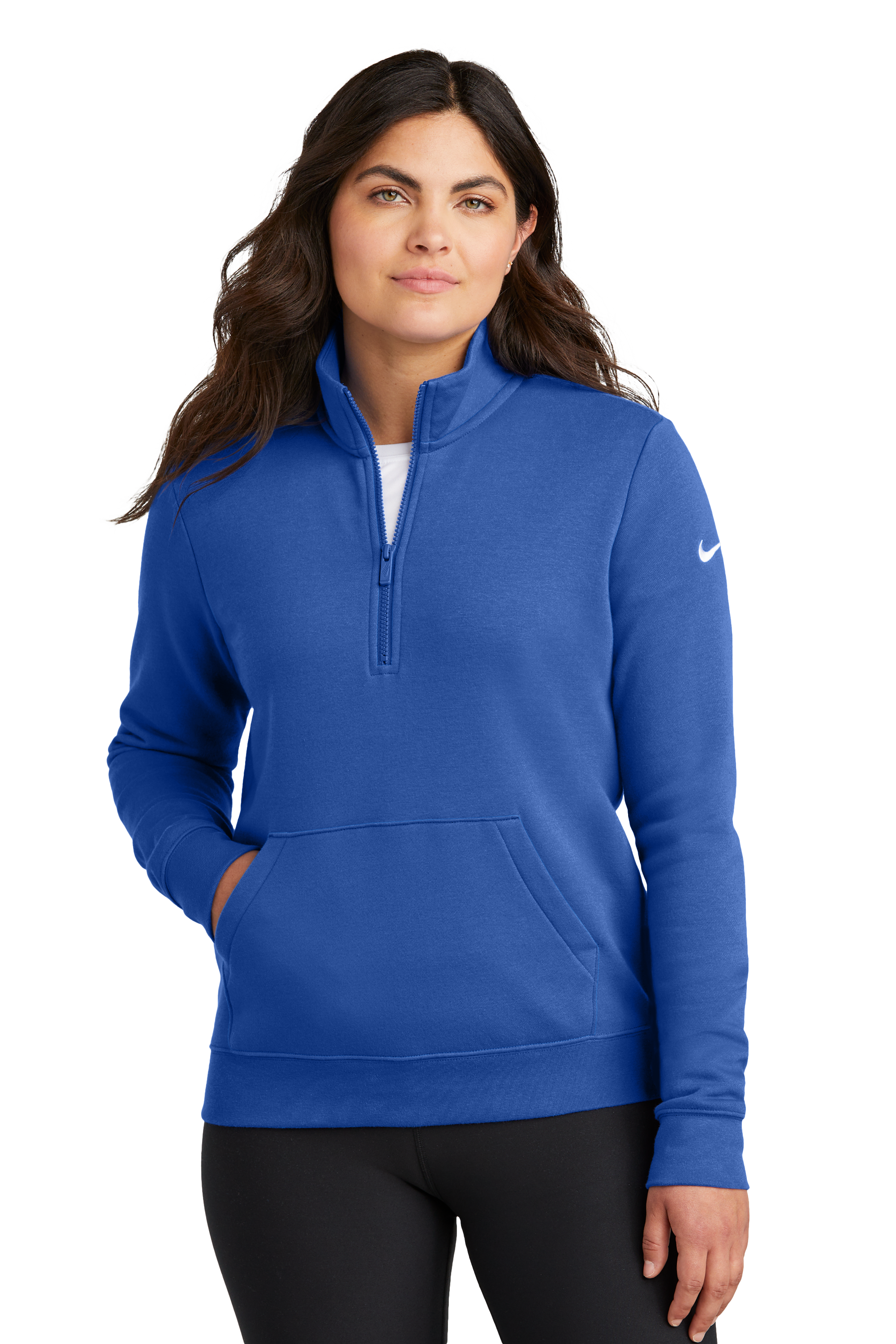 Women's Club Fleece Sleeve Swoosh 1/2-Zip
