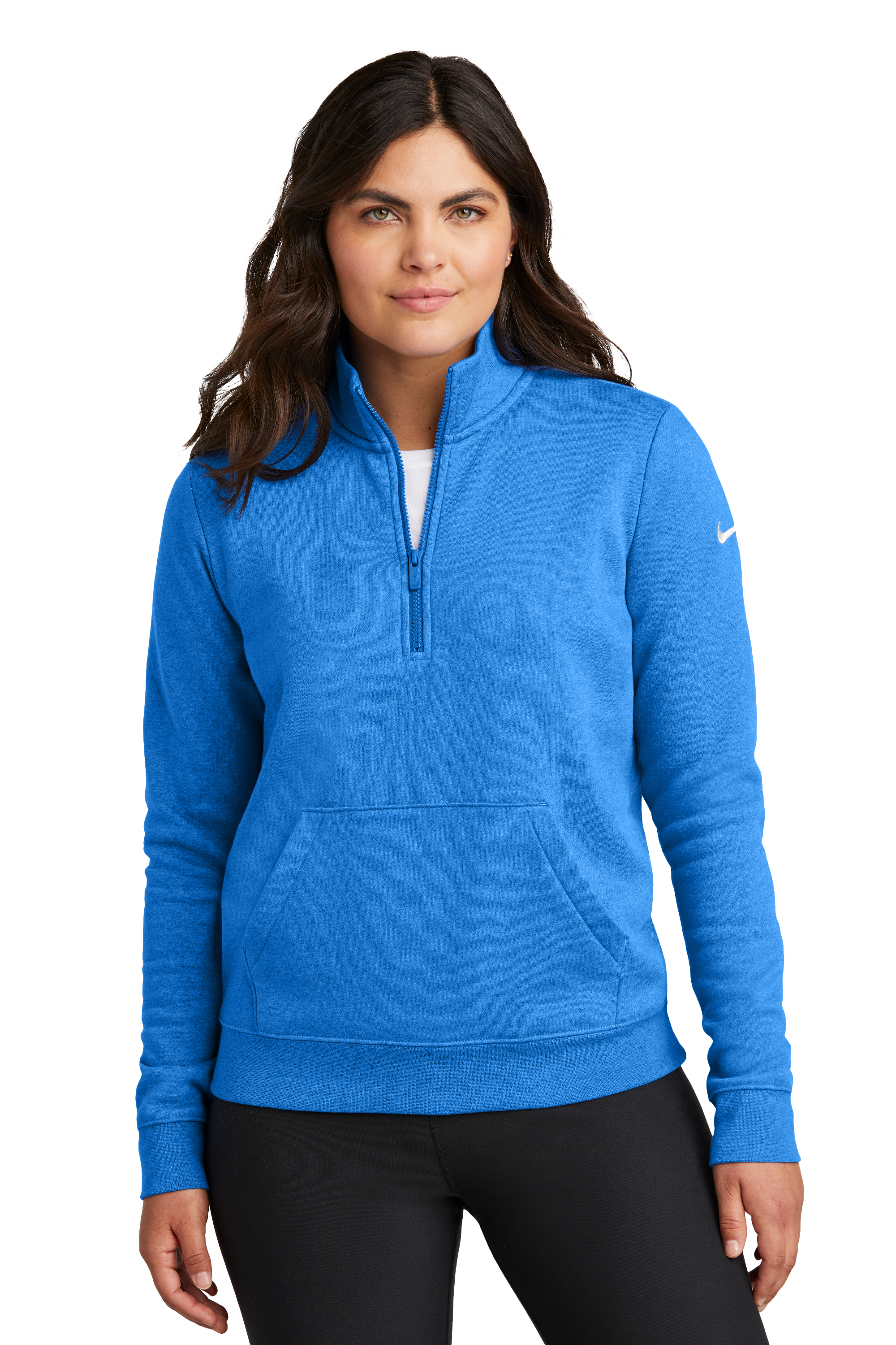 Women's Club Fleece Sleeve Swoosh 1/2-Zip