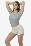Baby Rib Scoopneck Crop Top