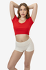 Baby Rib Scoopneck Crop Top