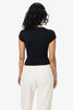 Rib Cap Sleeve Tee