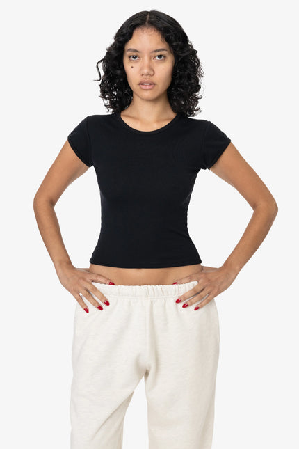 Rib Cap Sleeve Tee