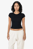 Rib Cap Sleeve Tee