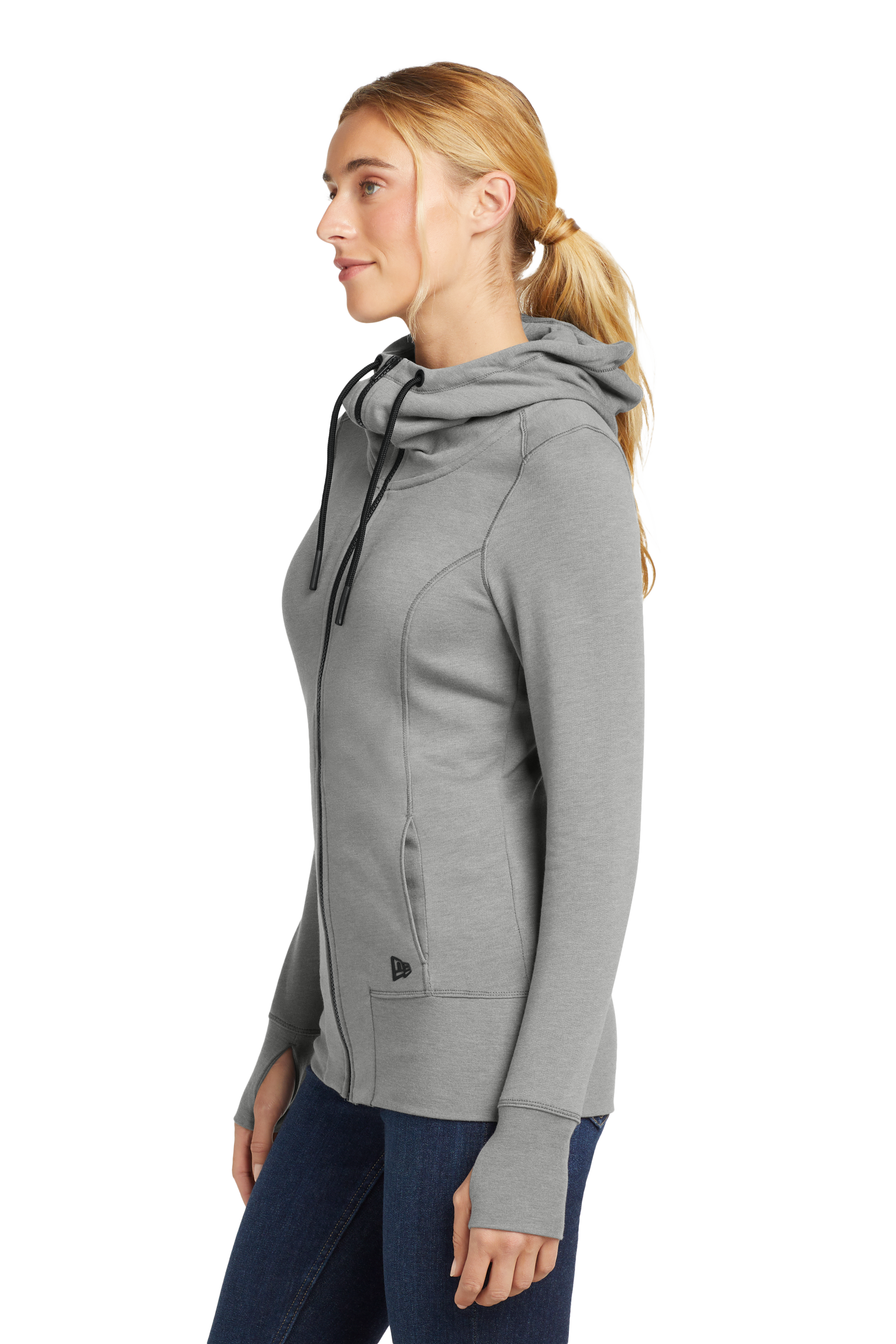 Women's Tri-Blend Fleece Full-Zip Hoodie