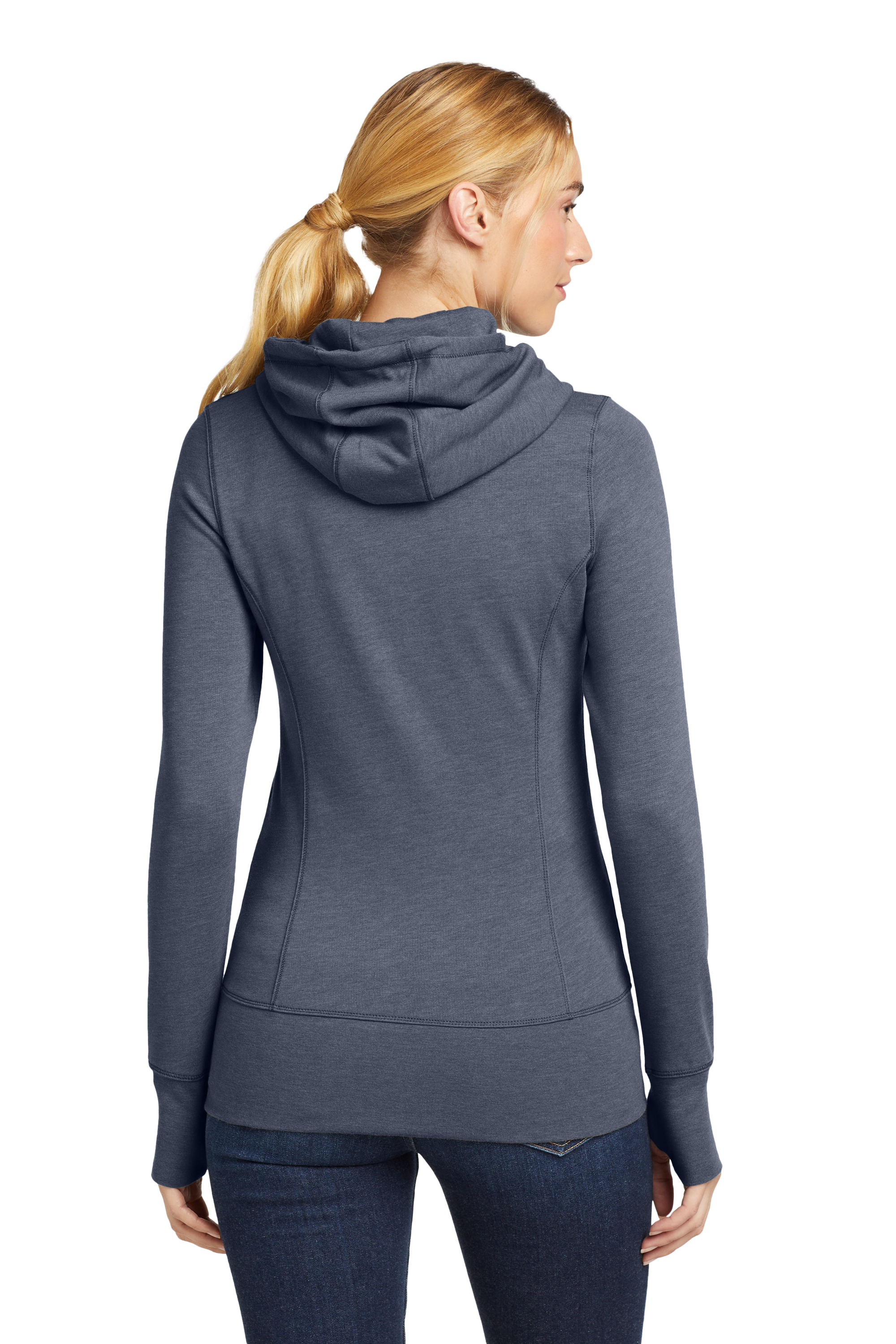 Women's Tri-Blend Fleece Full-Zip Hoodie