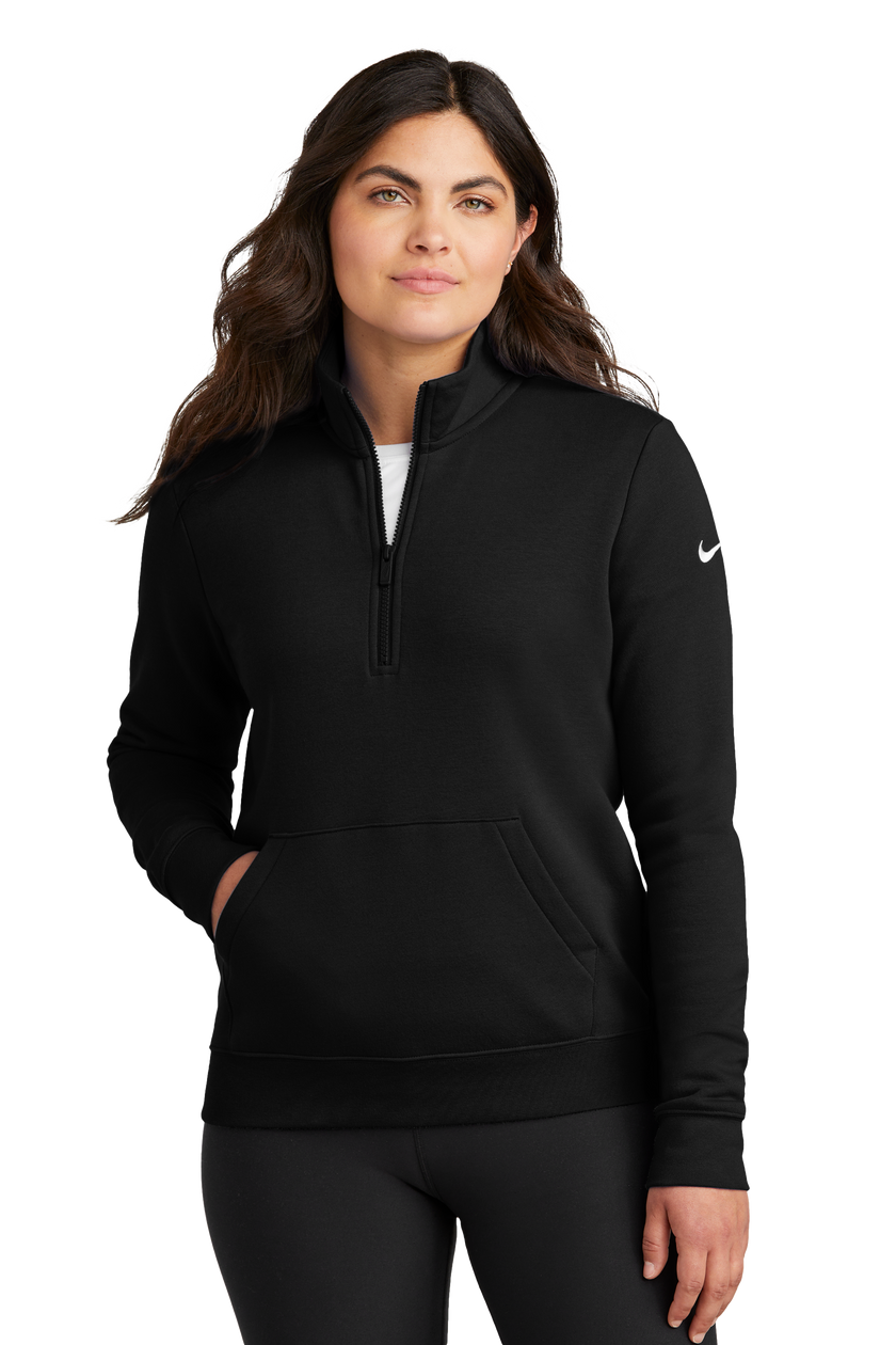 Women's Club Fleece Sleeve Swoosh 1/2-Zip