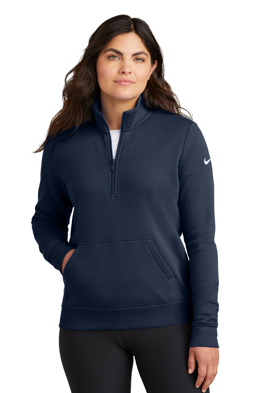 Women's Club Fleece Sleeve Swoosh 1/2-Zip