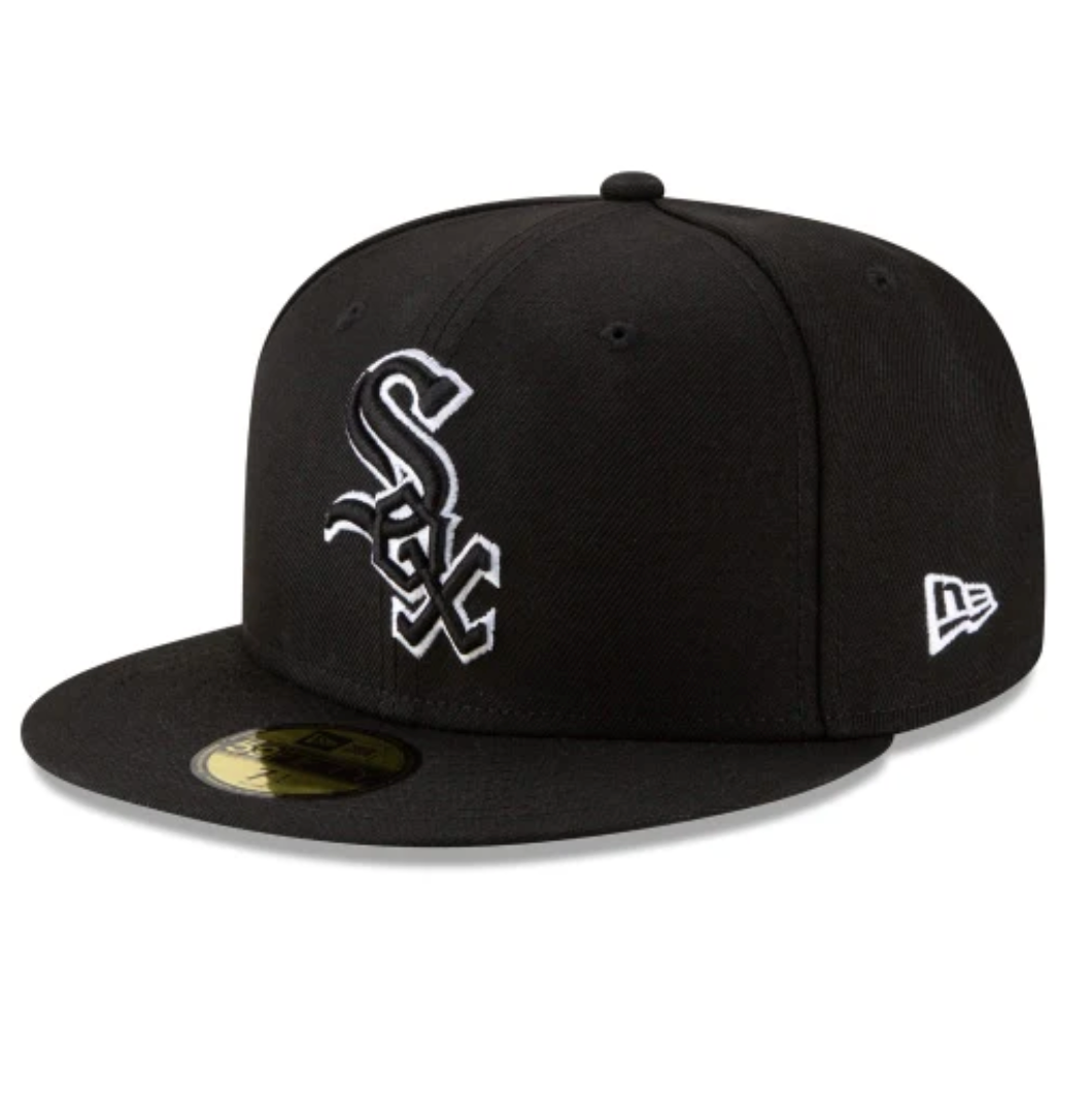 Chicago White Sox Black Outline 59FIFTY Fitted