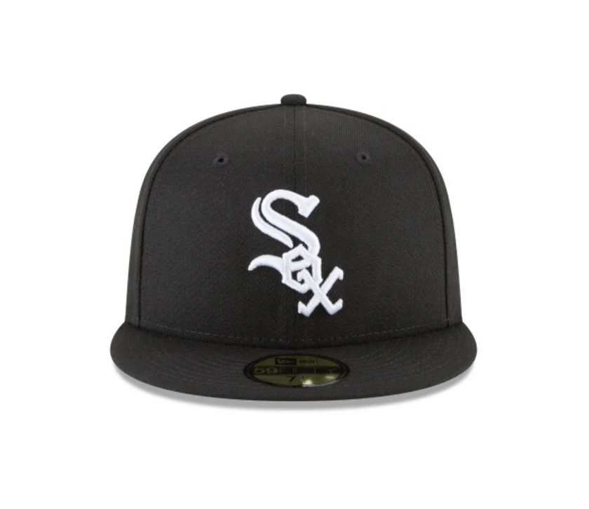Chicago White Sox Black and White 59FIFTY Fitted
