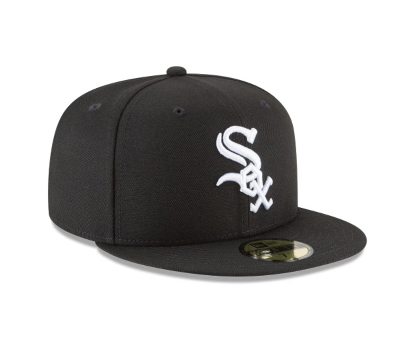 Chicago White Sox Black and White 59FIFTY Fitted