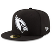 Arizona Cardinals Black & White 59FIFTY Fitted