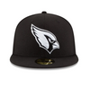 Arizona Cardinals Black & White 59FIFTY Fitted