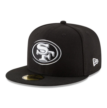 San Francisco 49ers  Black & White 59FIFTY Fitted