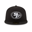San Francisco 49ers  Black & White 59FIFTY Fitted