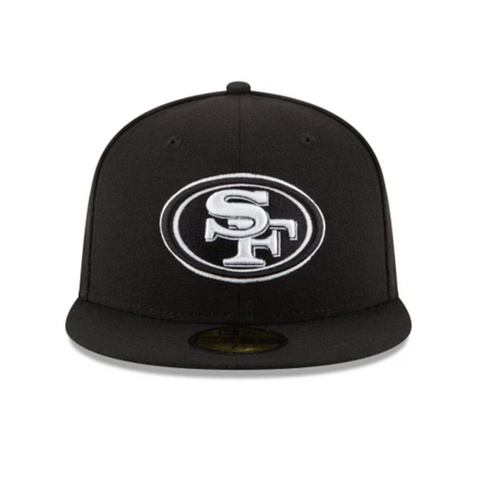 San Francisco 49ers  Black & White 59FIFTY Fitted