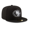 San Francisco 49ers  Black & White 59FIFTY Fitted