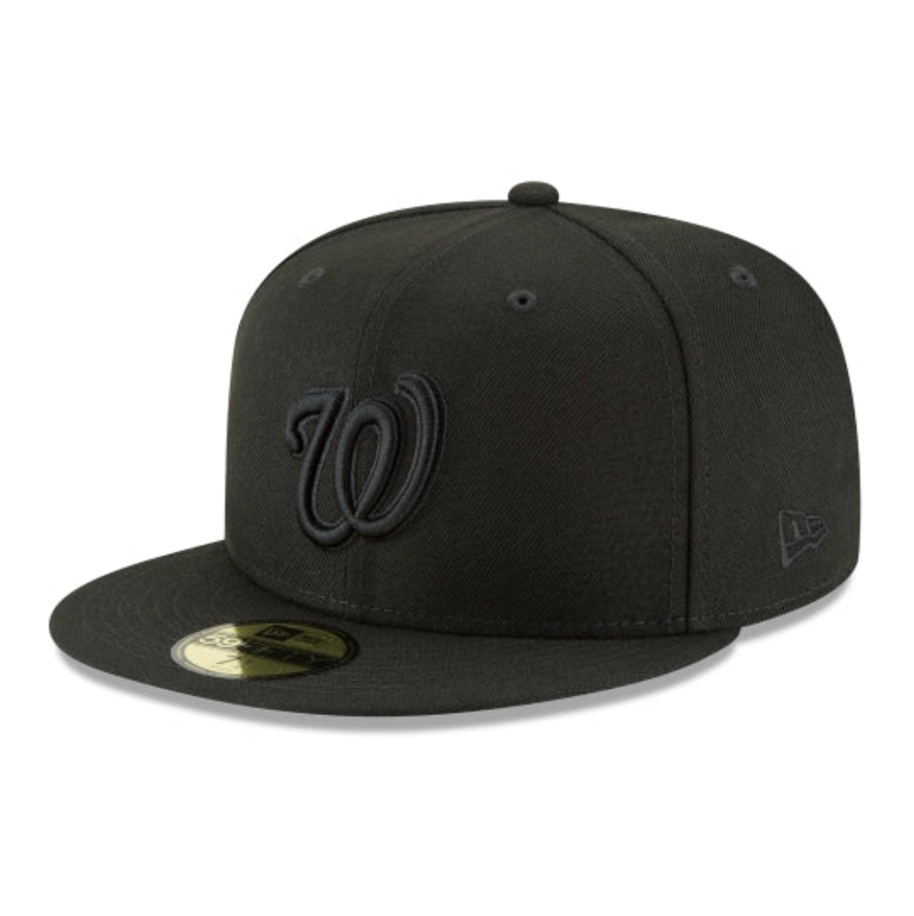 Washington Nationals Blackout Basic 59FIFTY Fitted