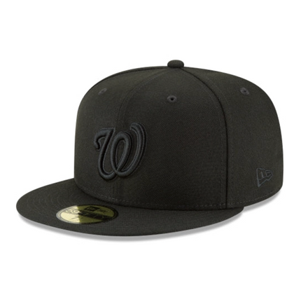 Washington Nationals Blackout Basic 59FIFTY Fitted