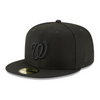 Washington Nationals Blackout Basic 59FIFTY Fitted