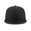 Washington Nationals Blackout Basic 59FIFTY Fitted