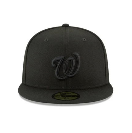Washington Nationals Blackout Basic 59FIFTY Fitted