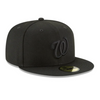 Washington Nationals Blackout Basic 59FIFTY Fitted