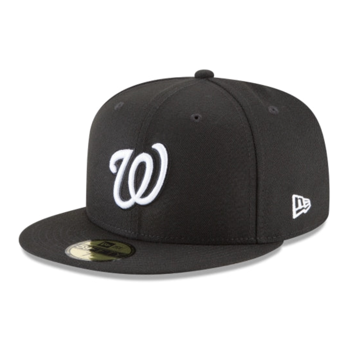 Washington Nationals Black and White Basic 59FIFTY Fitted