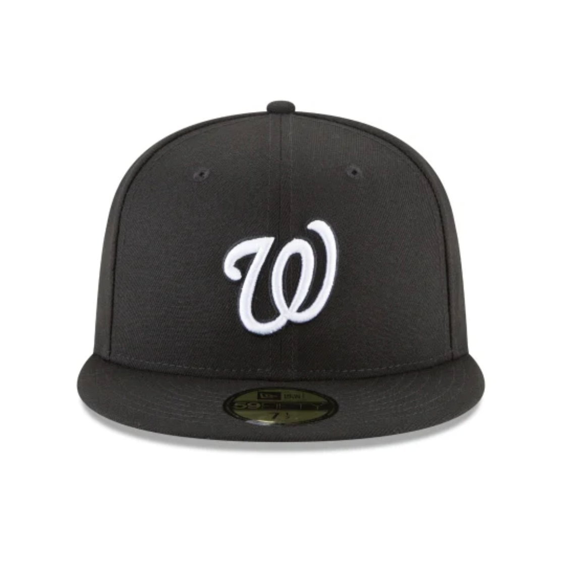 Washington Nationals Black and White Basic 59FIFTY Fitted