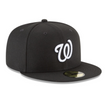 Washington Nationals Black and White Basic 59FIFTY Fitted