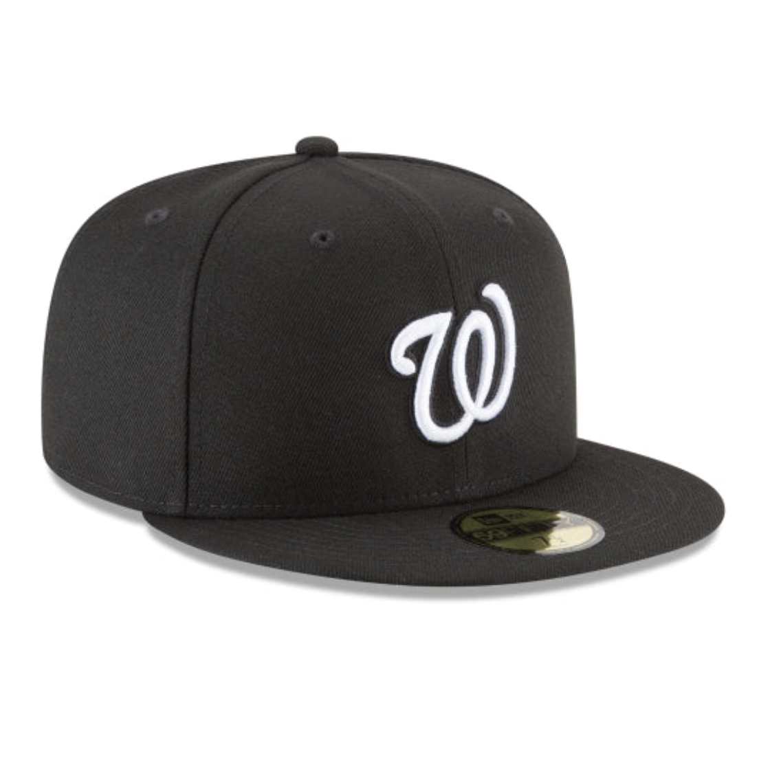 Washington Nationals Black and White Basic 59FIFTY Fitted