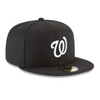 Washington Nationals Black and White Basic 59FIFTY Fitted