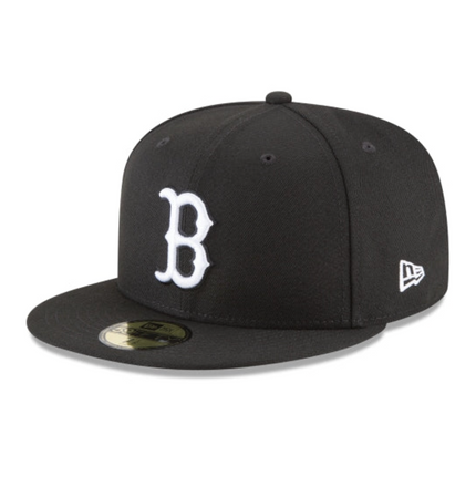 Boston Red Sox  Black and White Basic 59FIFTY Fitted