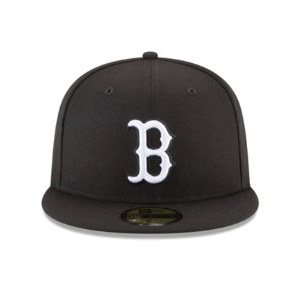 Boston Red Sox  Black and White Basic 59FIFTY Fitted