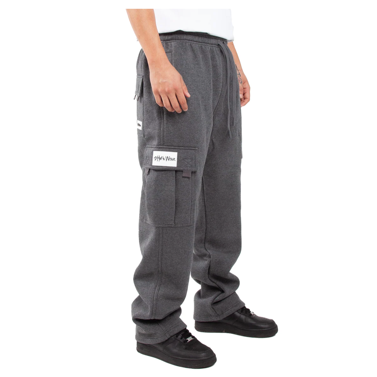 Logo Fleece Cargo Pants