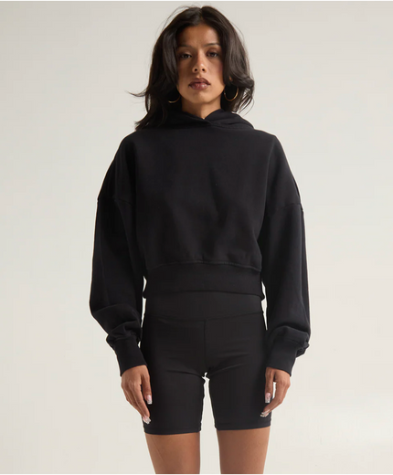 Garment Dye Cropped Hoodie