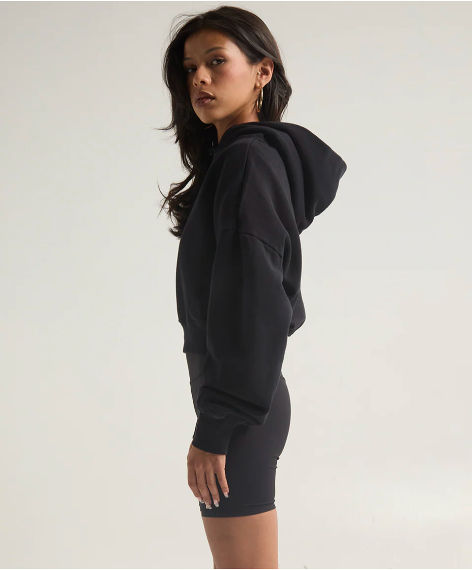 Garment Dye Cropped Hoodie