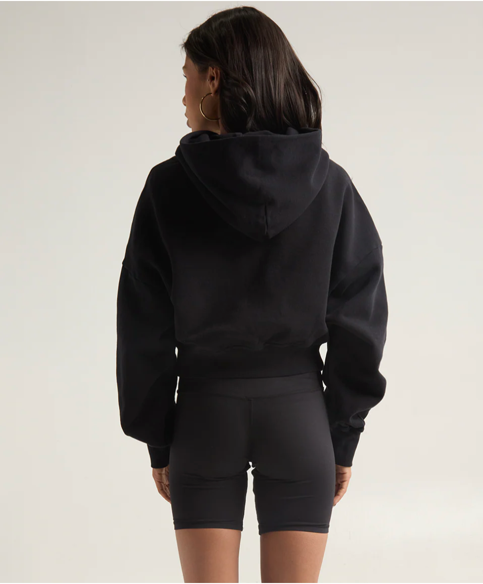Garment Dye Cropped Hoodie