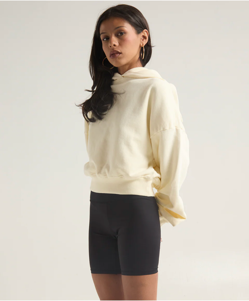 Garment Dye Cropped Hoodie