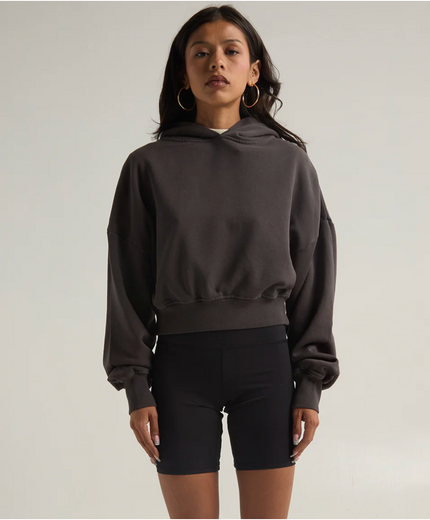 Garment Dye Cropped Hoodie