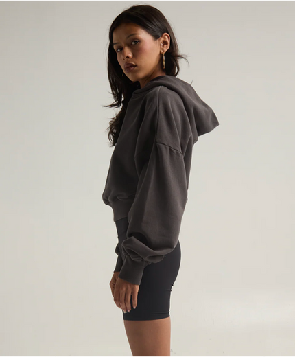 Garment Dye Cropped Hoodie