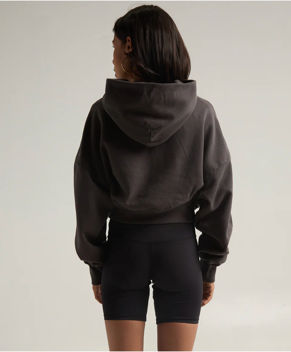 Garment Dye Cropped Hoodie